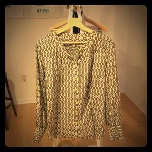 100% Silk print blouse